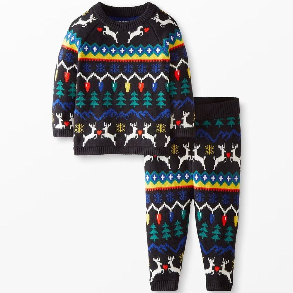 Hanna Andersson NWT 0-3M Sweater Knit Top & Legging Set
